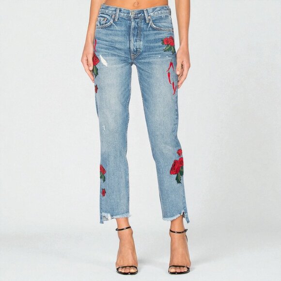 GRLFRND Helena High-Rise Straight Jean Size 26 - Picture 1 of 13